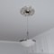 Ekena Millwork Attica PVC Ceiling Medallion (Fits Canopies up to 5 5/8"), Brght Coat Chrome, 16"OD x 3 1/2"ID x 1"P CMP16ATBCR - alternate 6